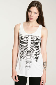Truly Madly Deeply Skeleton Oversized Tank